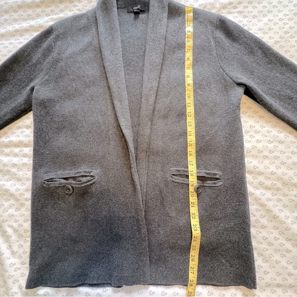 J. Crew Camille Charcoal Gray Open Front Sweater Blazer Size Small - Picture 4 of 6